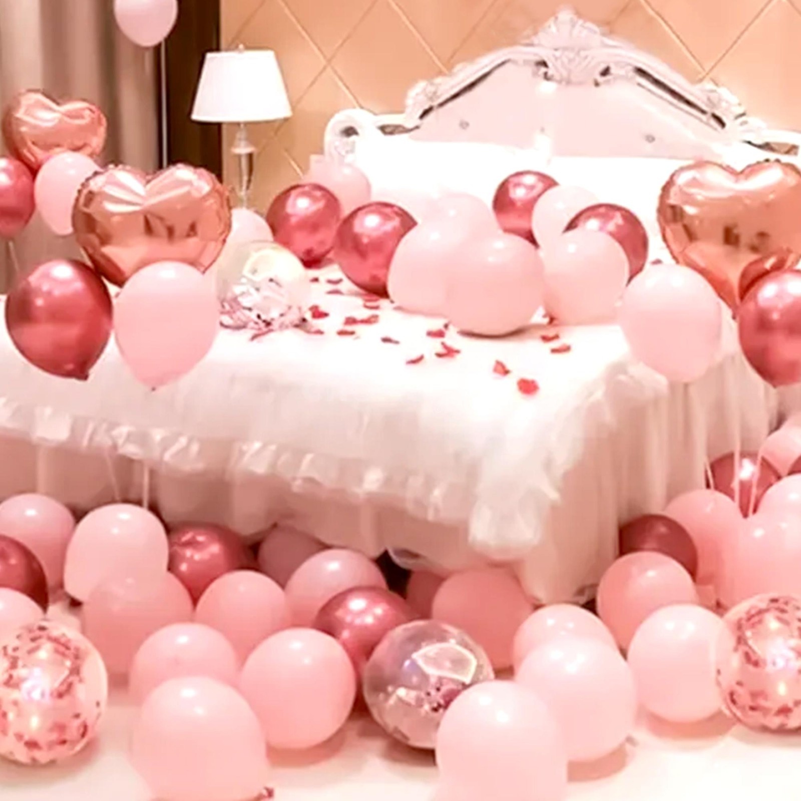 Romantic Rose Gold Love Decoration