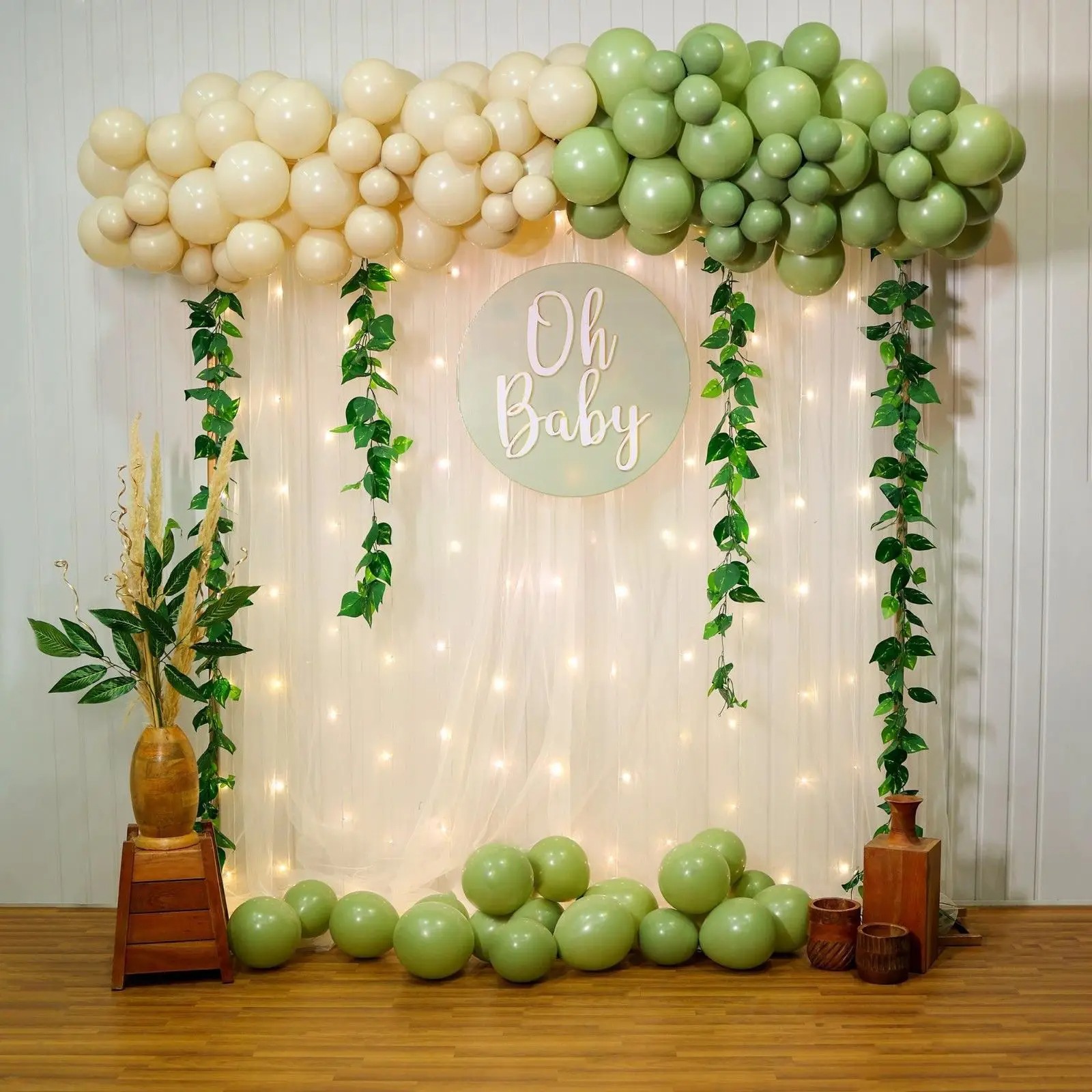 Rustic Charm Baby Shower Decor