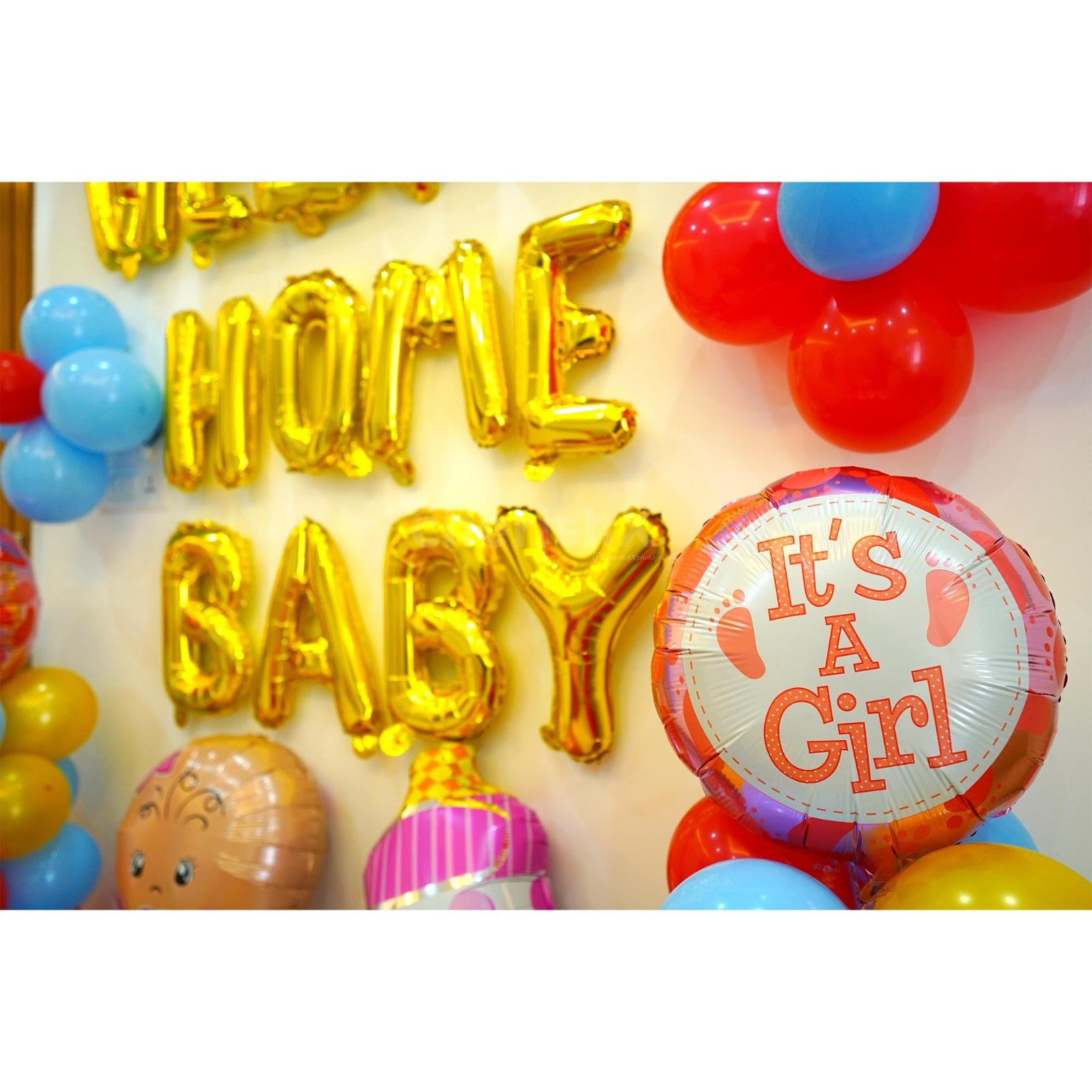 Colorful Welcome Home Baby Decor Delight