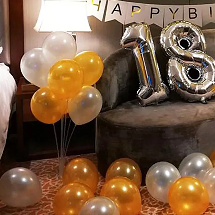 Birthday Sparkling Balloon Decor