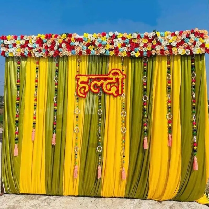 Wedding Haldi Backdrop