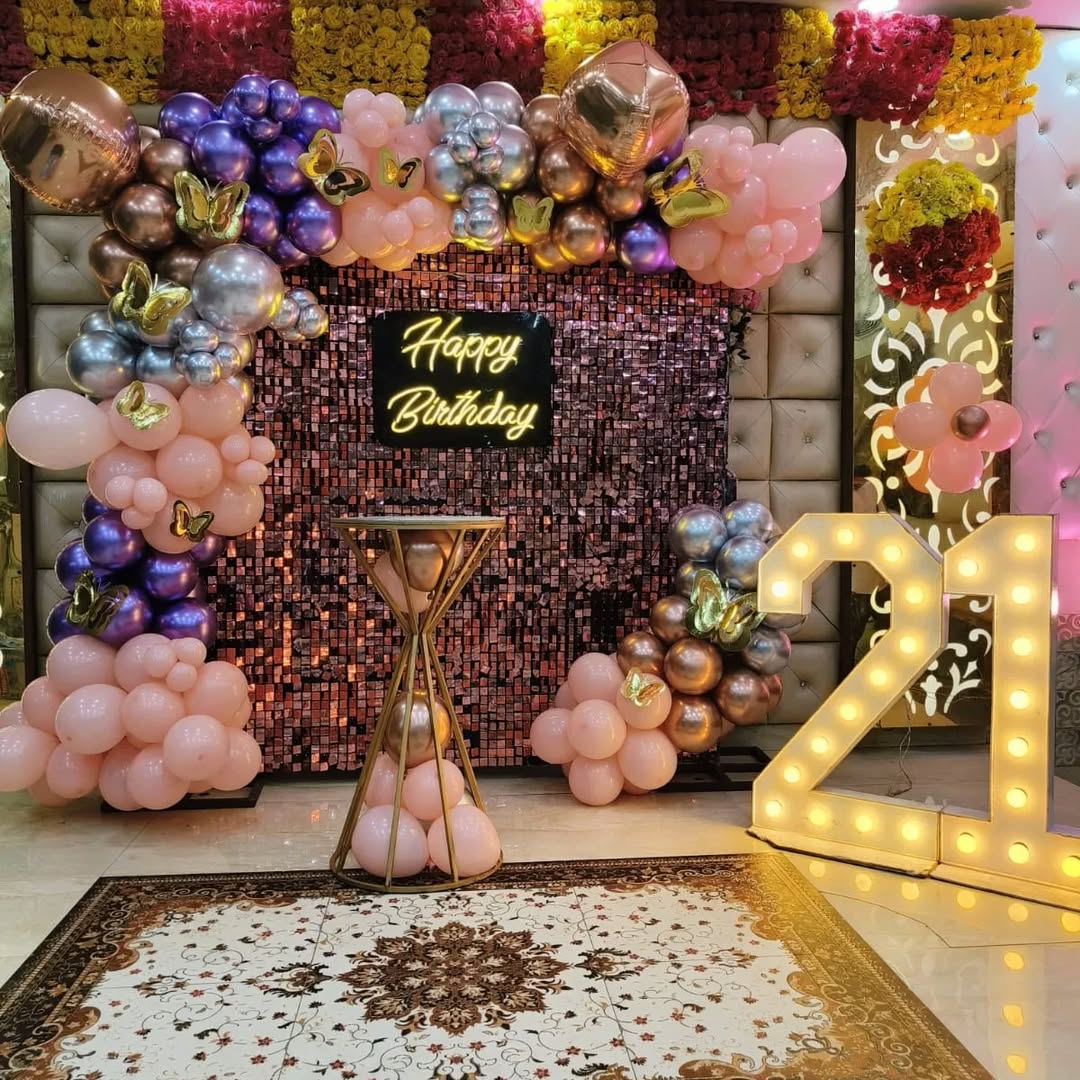 Luxe Butterfly Birthday Backdrop