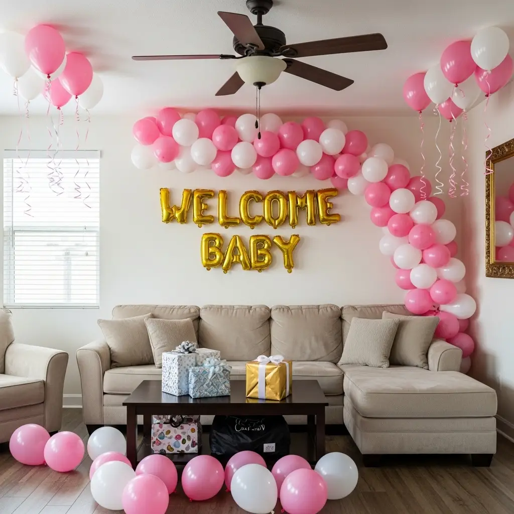 Welcome Baby Balloon Arch
