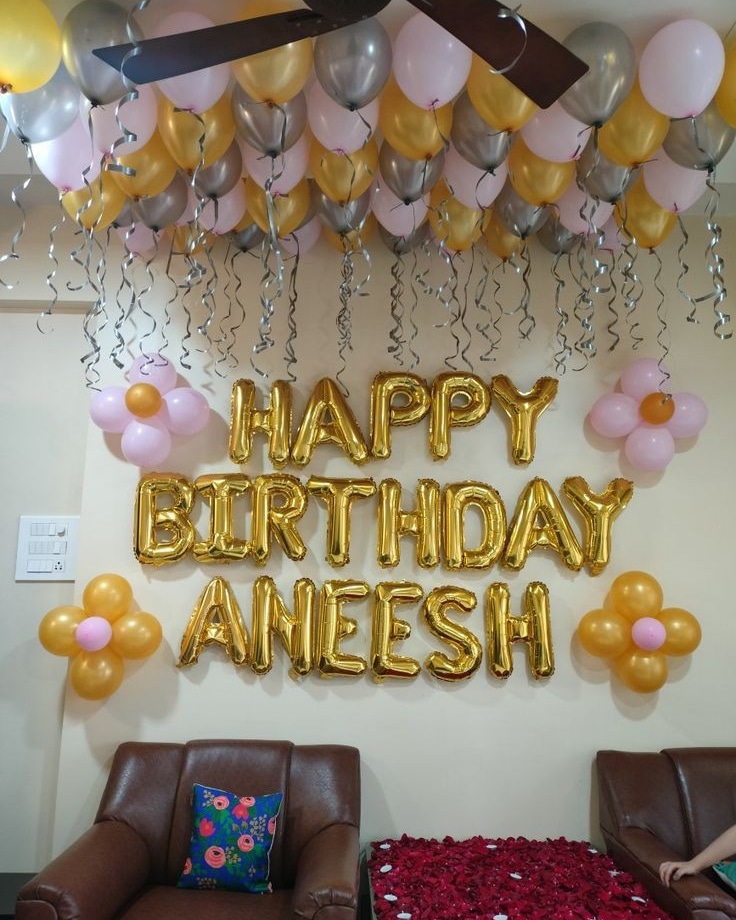 Golden Personalized Birthday Celebration