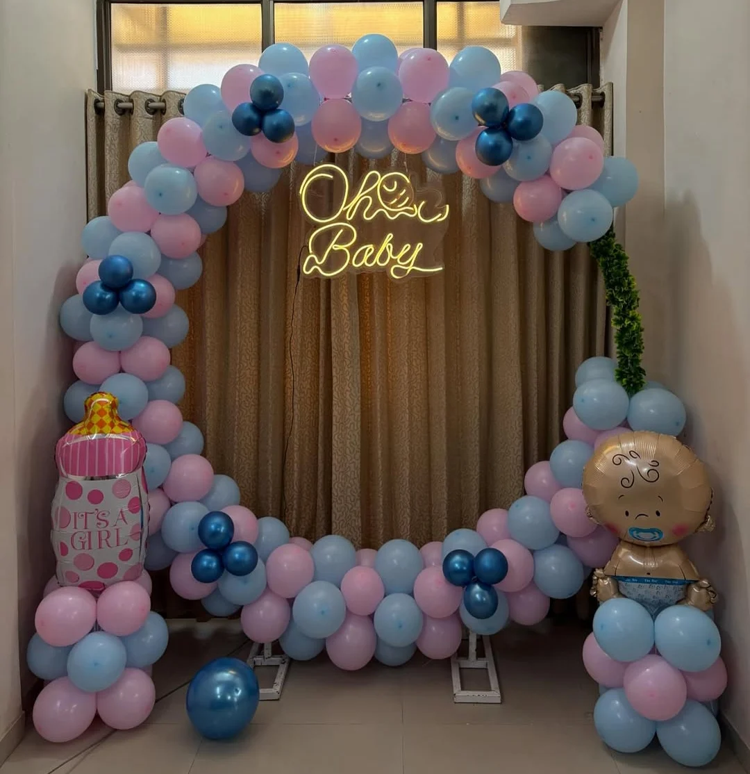 Baby Shower Oh Baby Balloon Arch