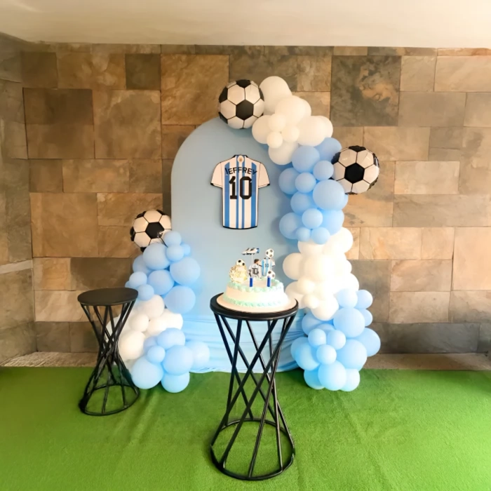Argentina Football Theme Birthday Decoration in Hyderabad