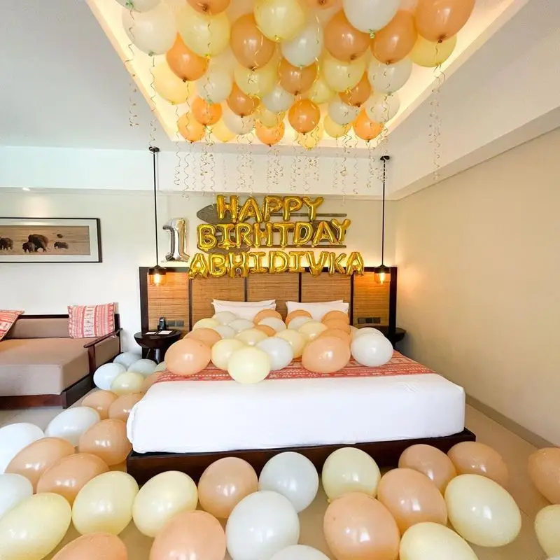 Golden Peach Personalized Birthday Room Decor