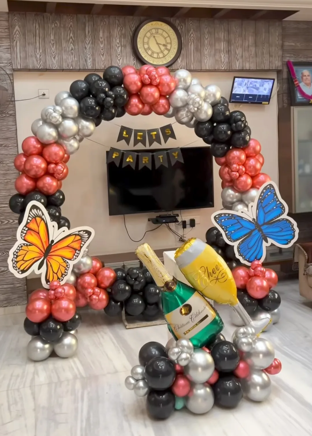 Black, Red and Silver Party Theme