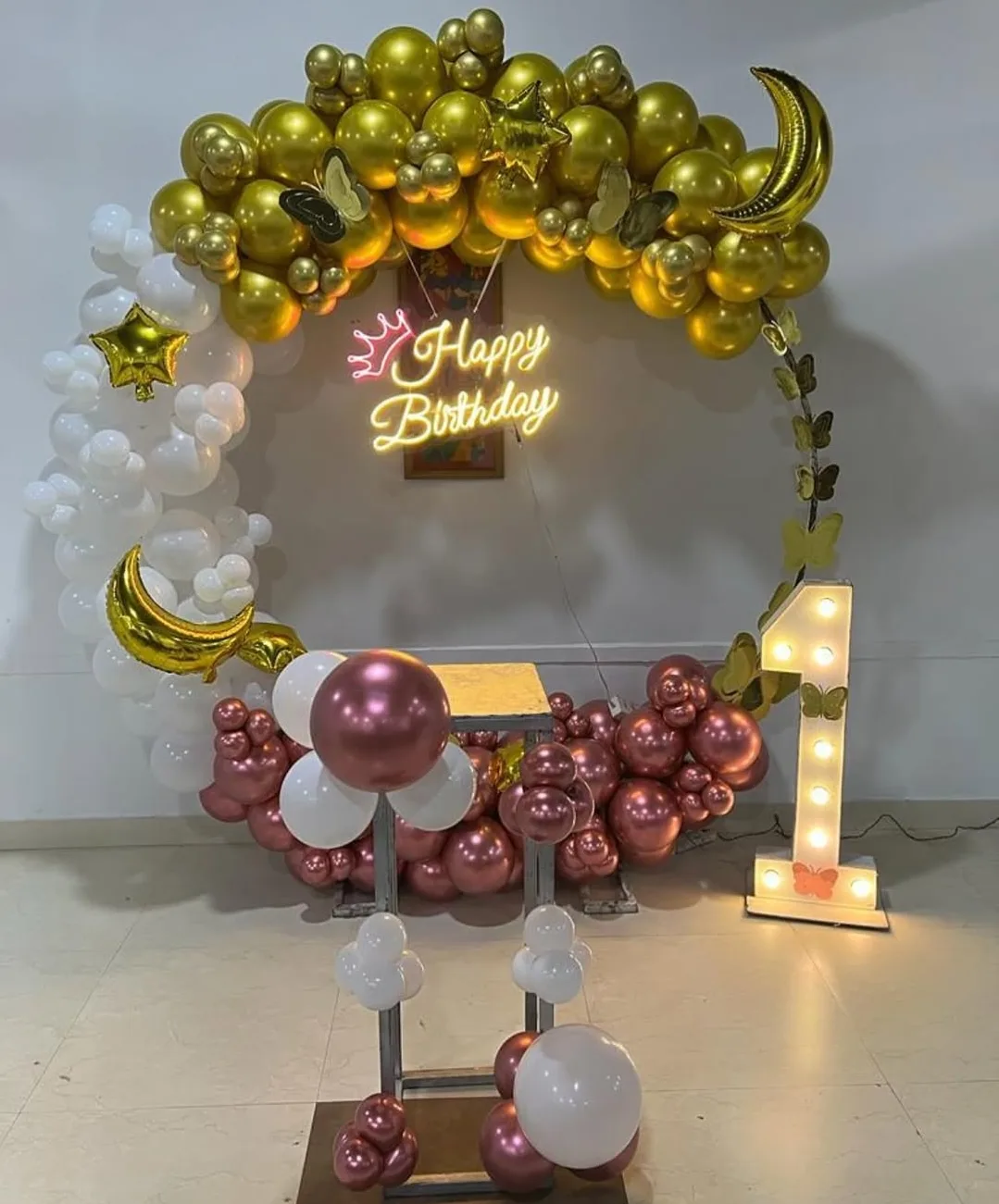 Golden Moon Birthday Elegance