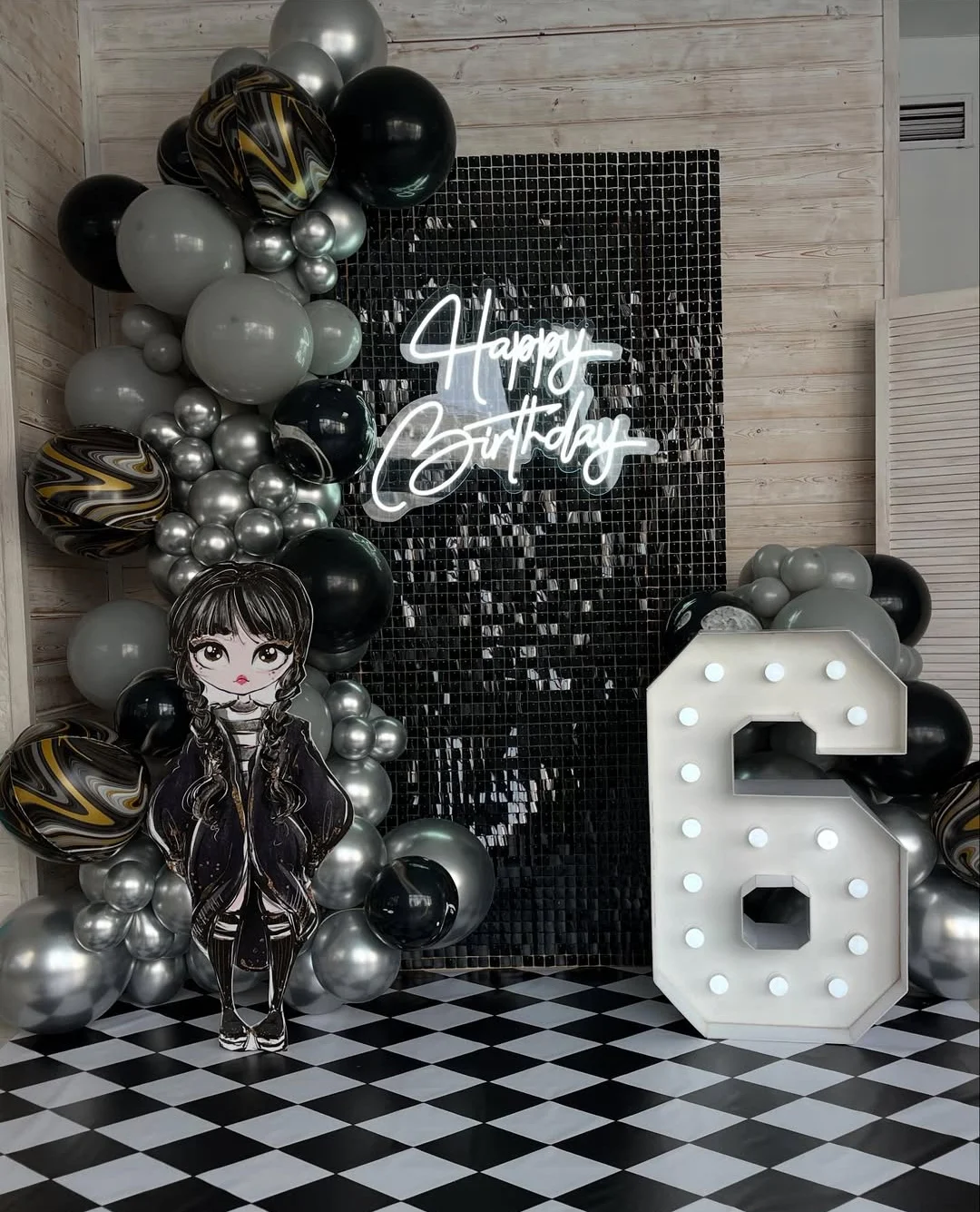 Gothic Glam Birthday Setup