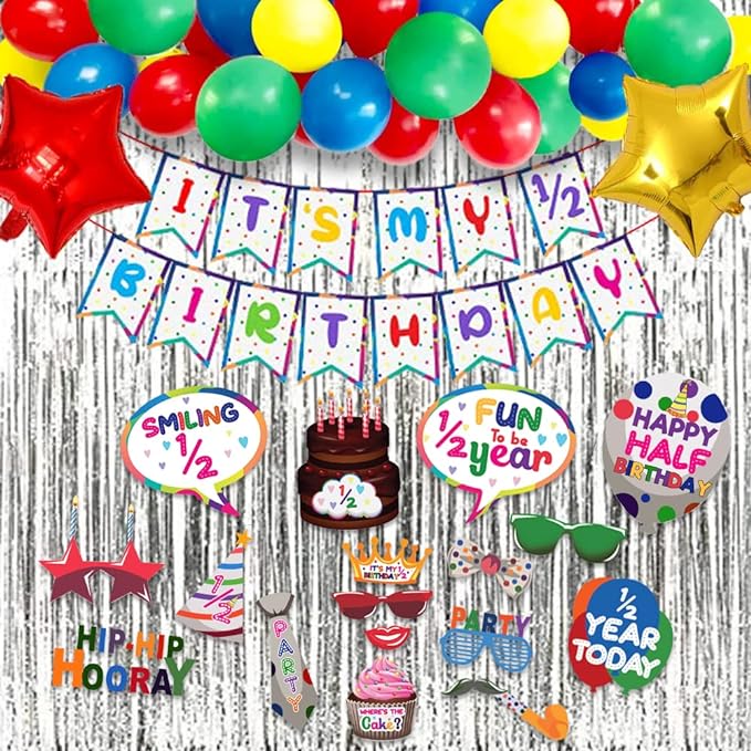 Half Birthday Decoration Items