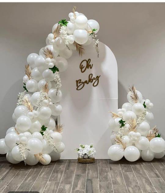 Arch of balloon 200 white latex