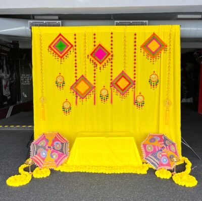 Haldi Backdrop decoration- Groom’s Haldi