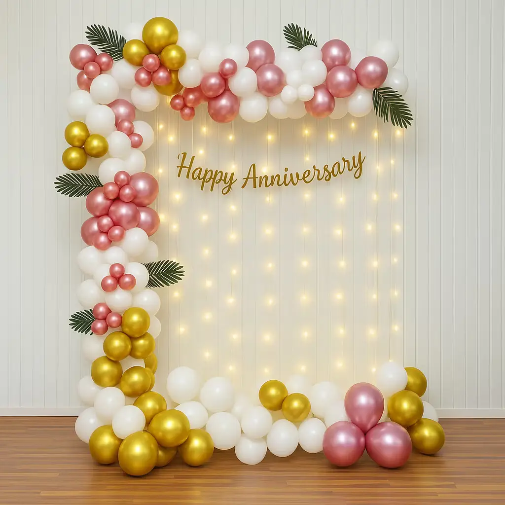 Anniversary Balloon Frame