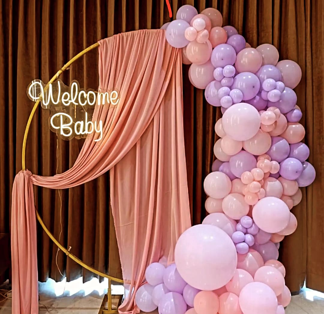 Soft Elegance Baby Welcome Arch