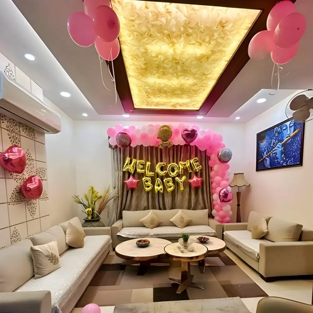 Pink Theme Welcome Decoration