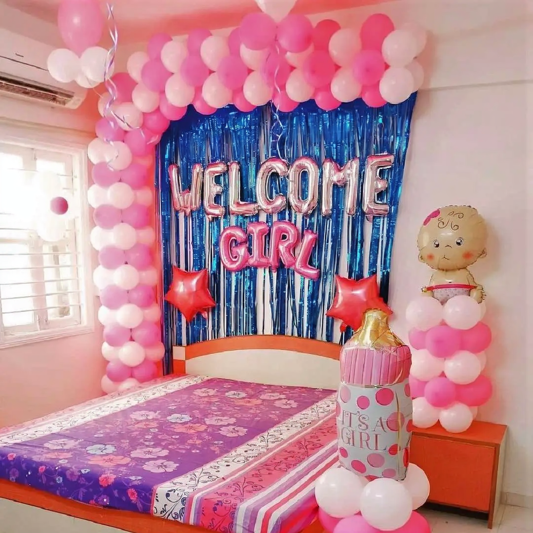Welcome Home Baby Girl Decor