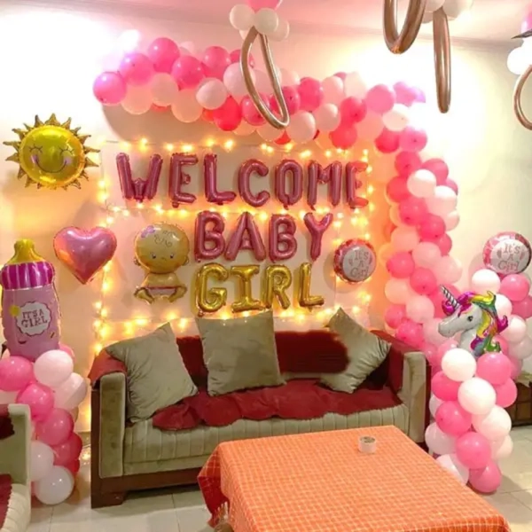 Pink White Welcome Decoration
