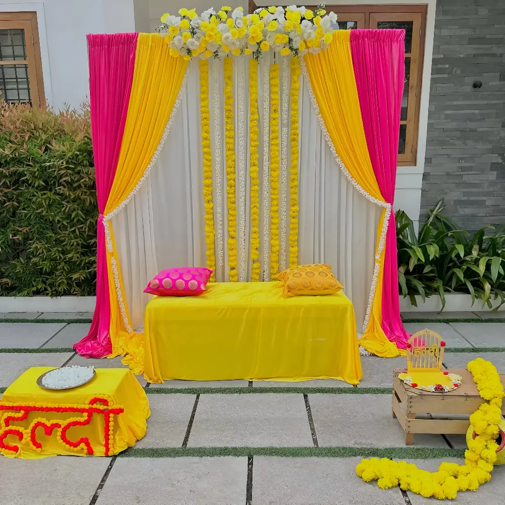 Color Splash Haldi Decoration