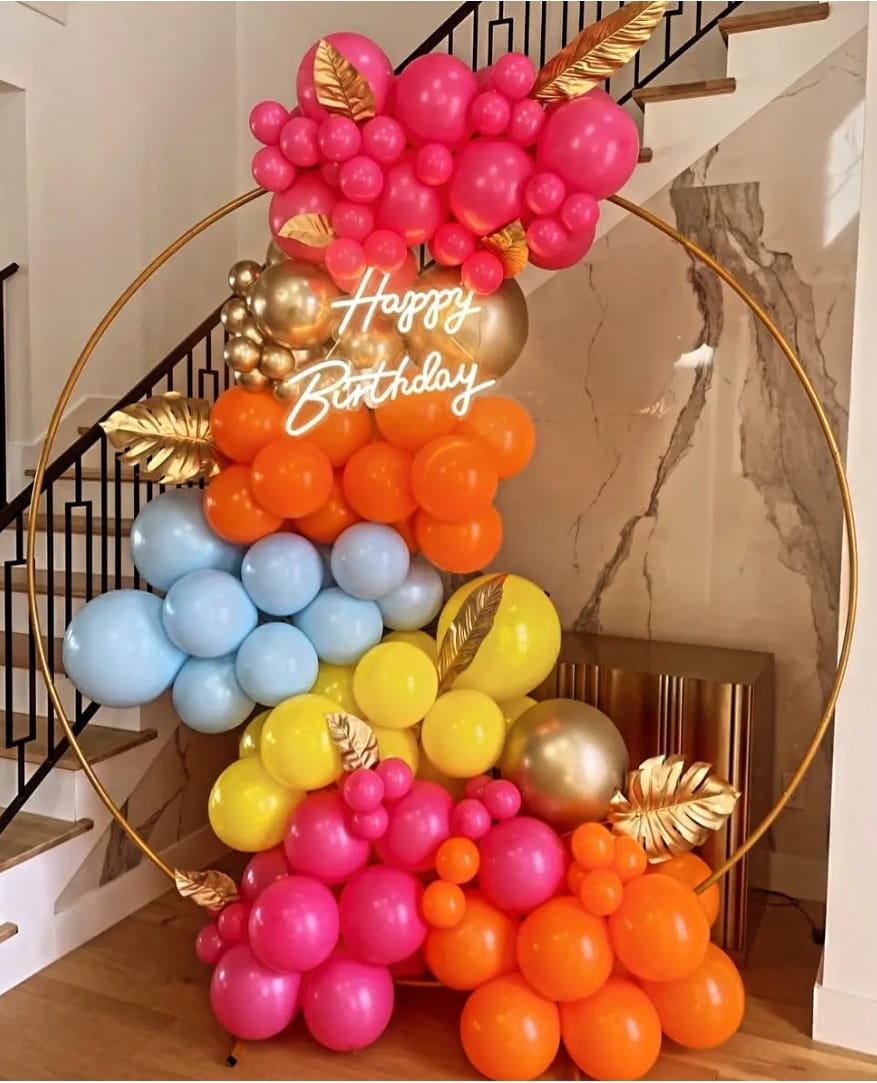 Vibrant Luxe Birthday Hoop Balloon