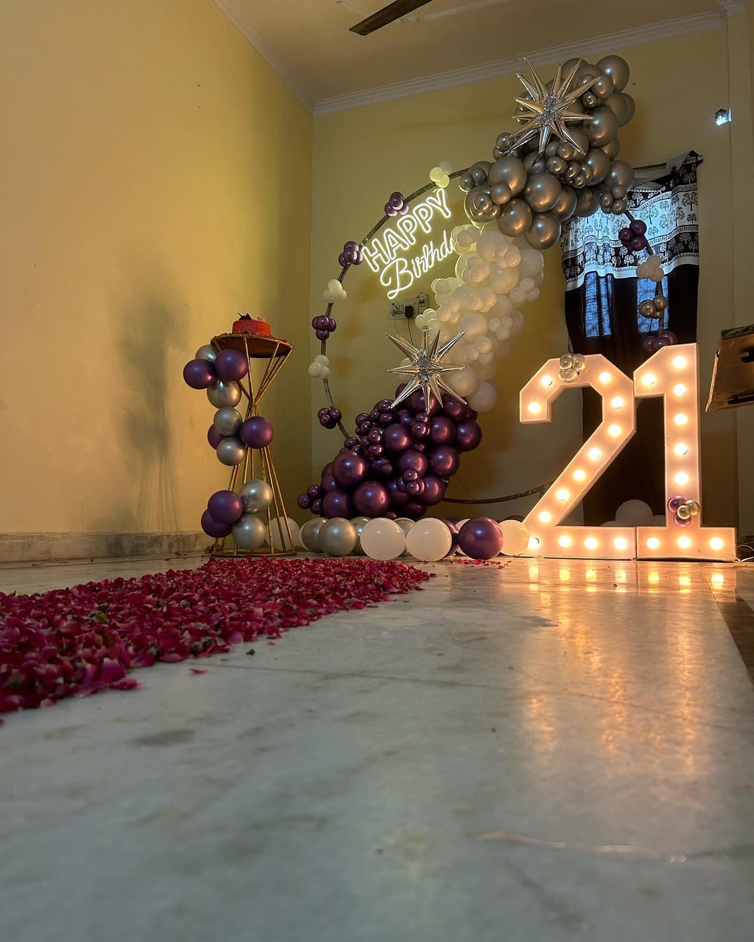 Celestial Glam 21st Birthday Setup