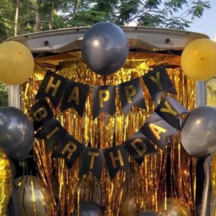 Car Boot Birthday Surprise Setup