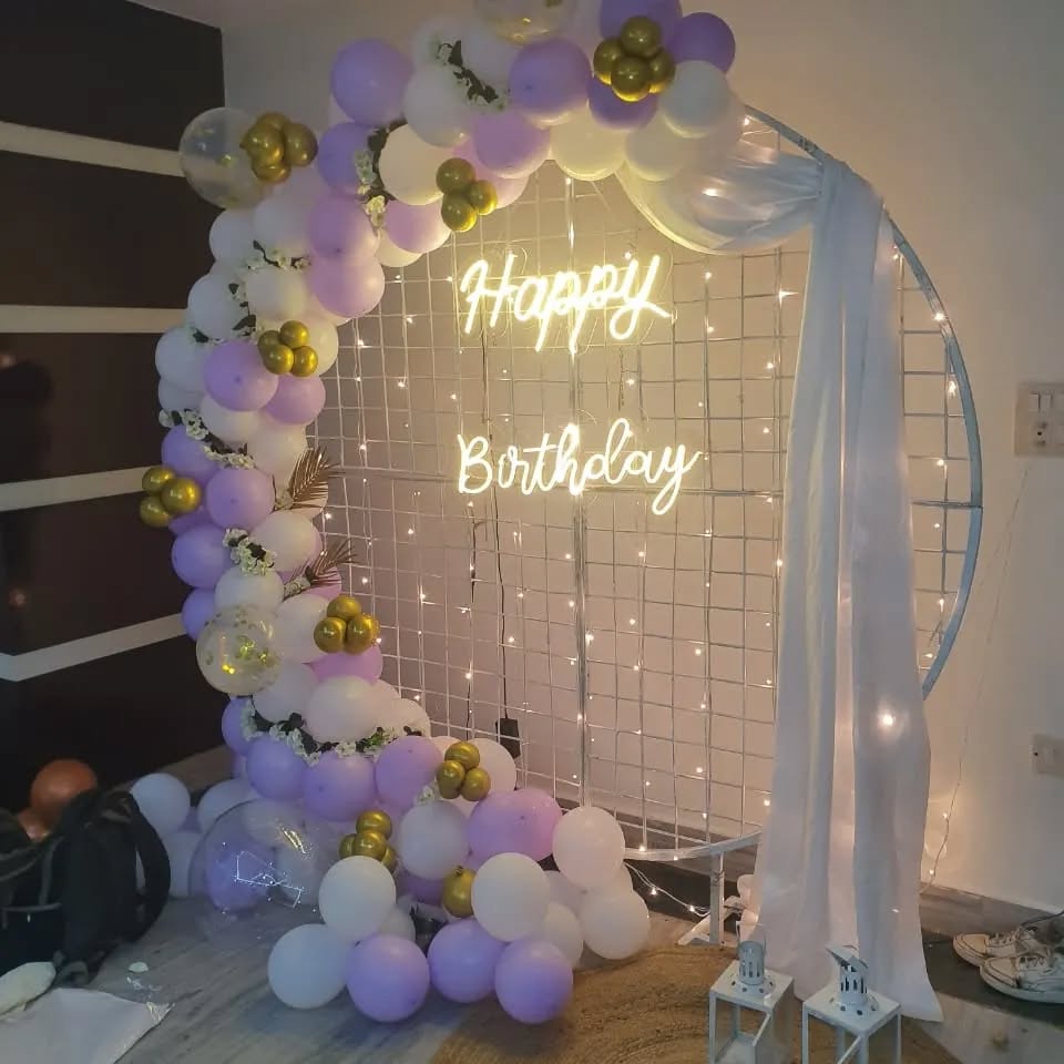 Elegant Pastel Birthday Backdrop