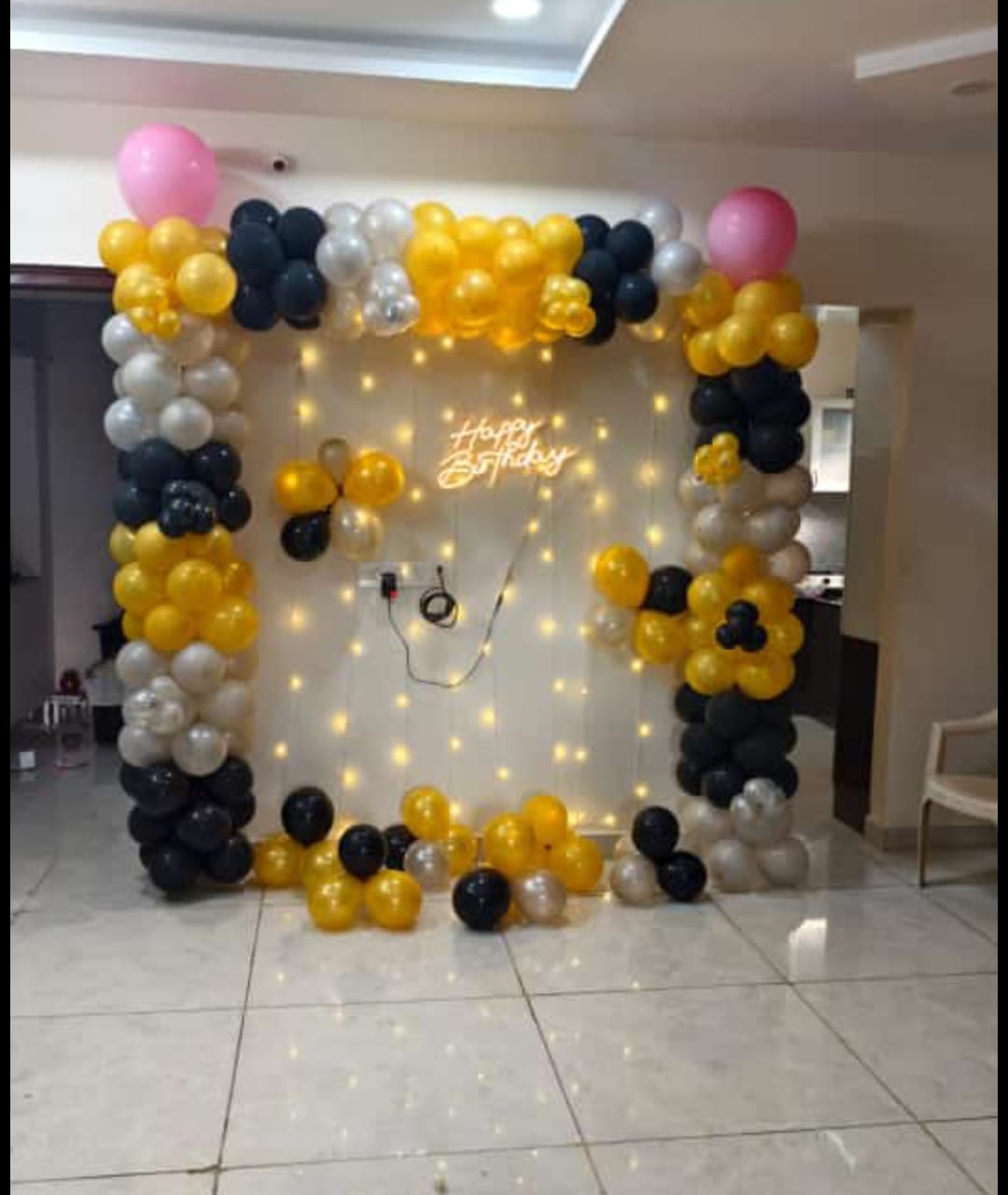 Gold and Black Birthday