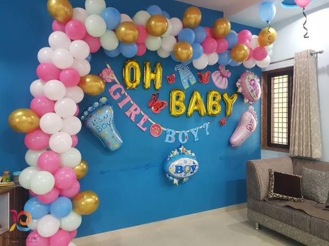 Oh Baby Gender Reveal Balloon Decor