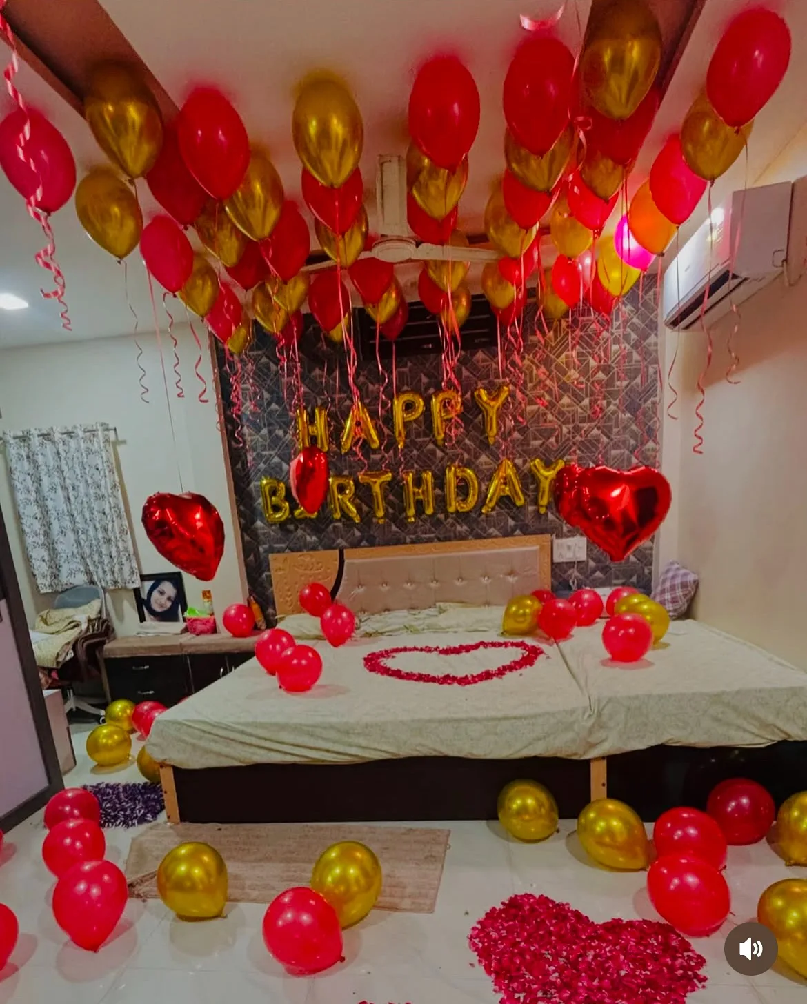 Romantic Birthday Room Décor