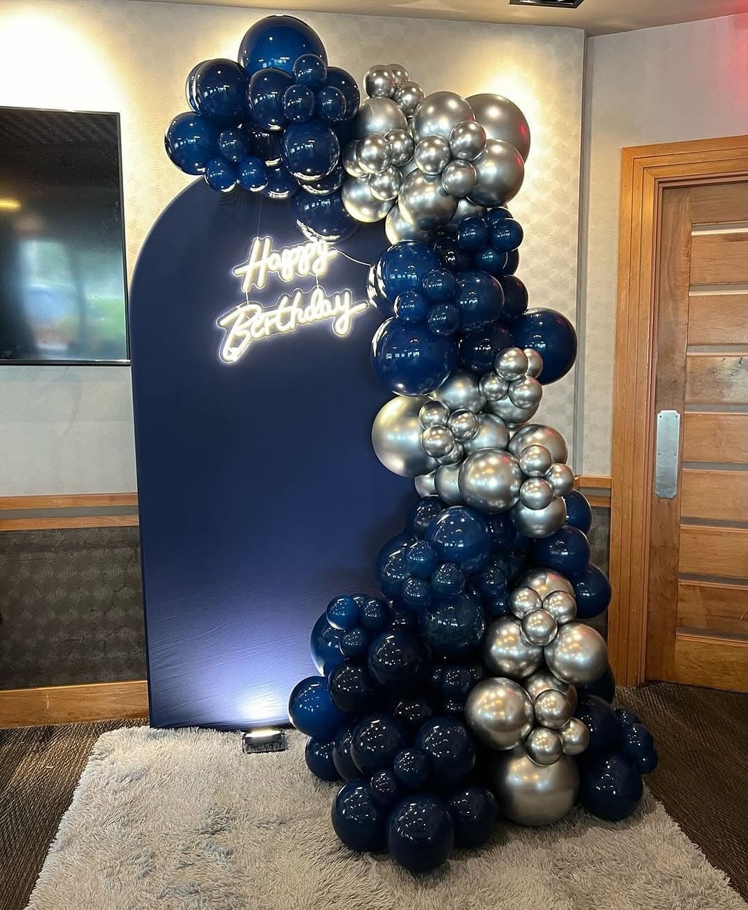 Midnight Luxe Birthday Backdrop