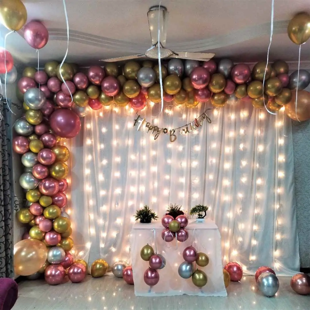 Chrome Balloon Birthday Decoration